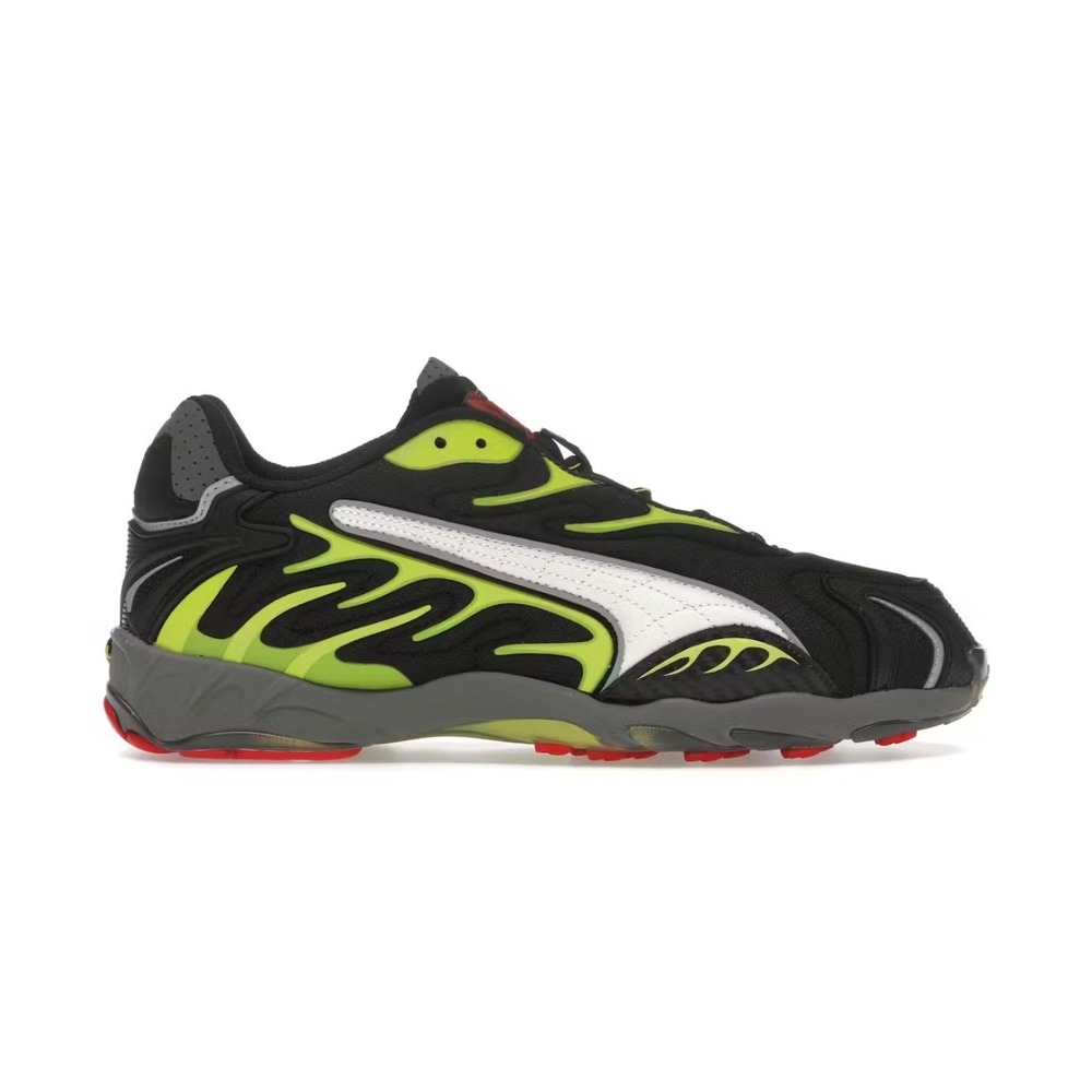 Puma x ASAP Rocky Inhale Mesh Sneakers Black Lime Green Red Flacko New 10.5